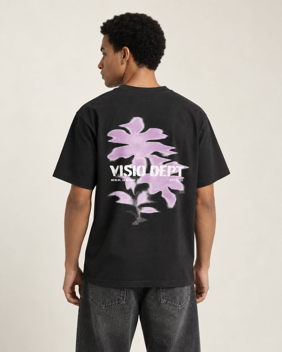 Blurred Tee Black Rueckseite
