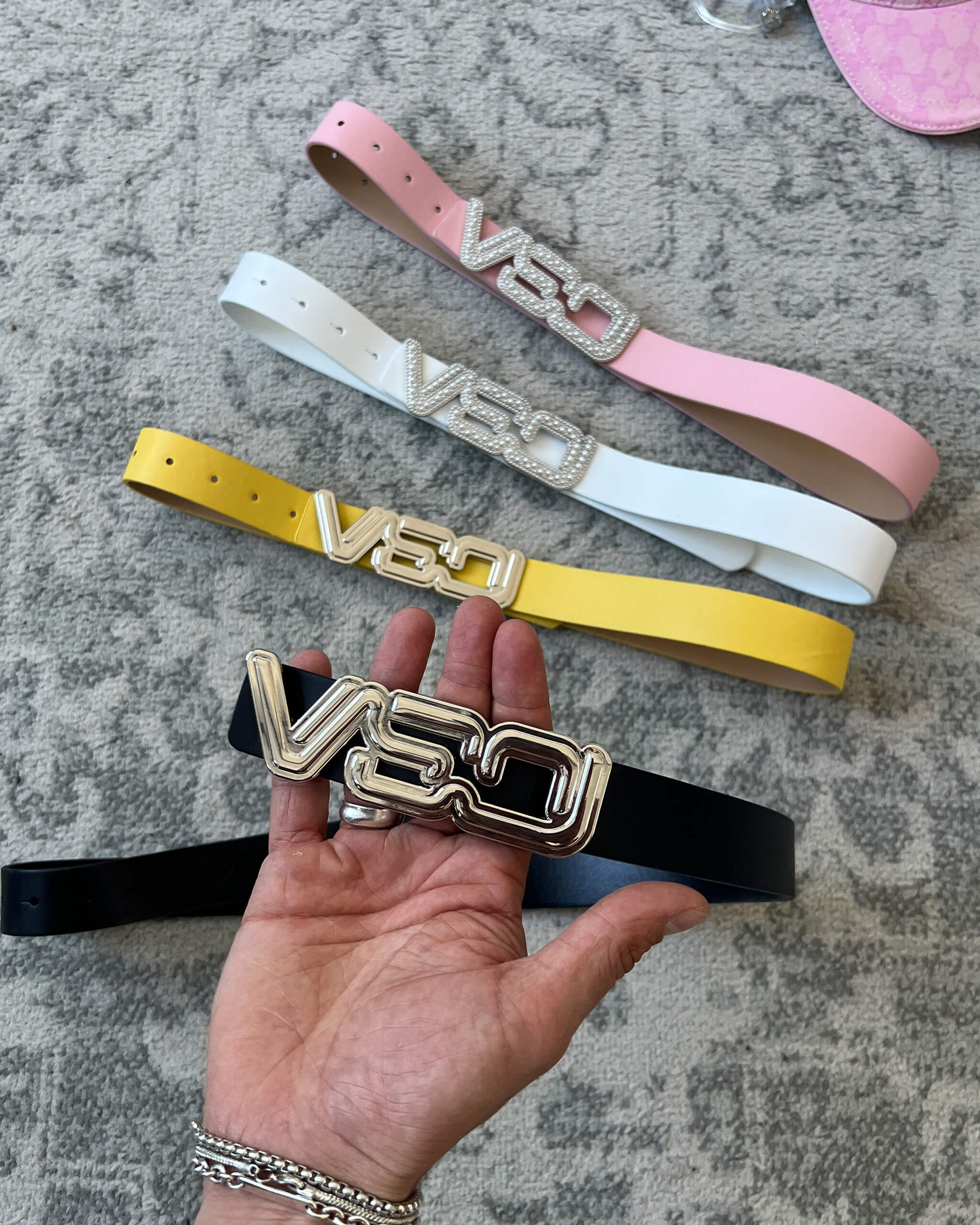 VSO LOGO BELT WHITE
