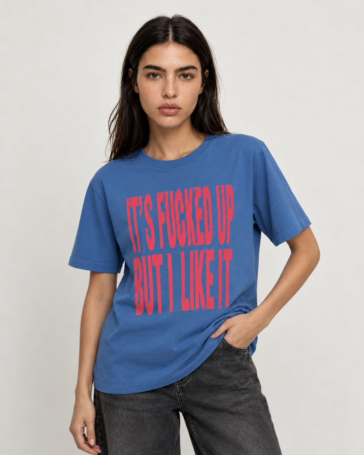 Fucked Up Tee Blue