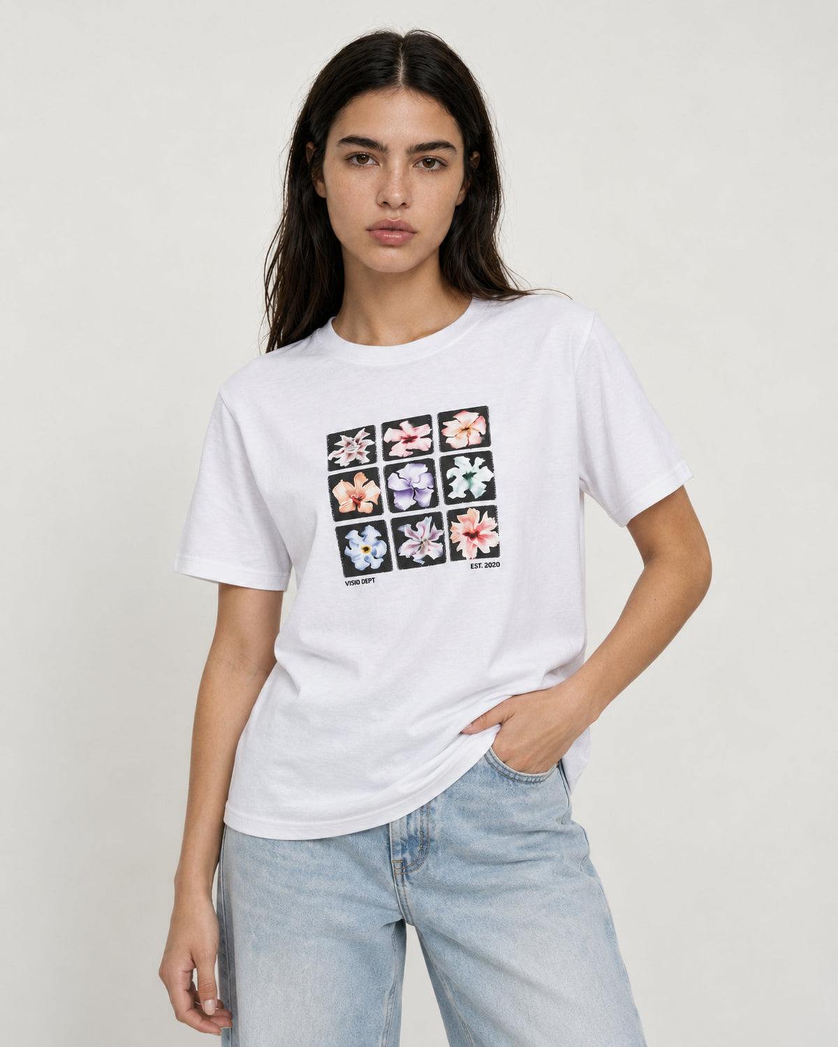 Flower Tee White