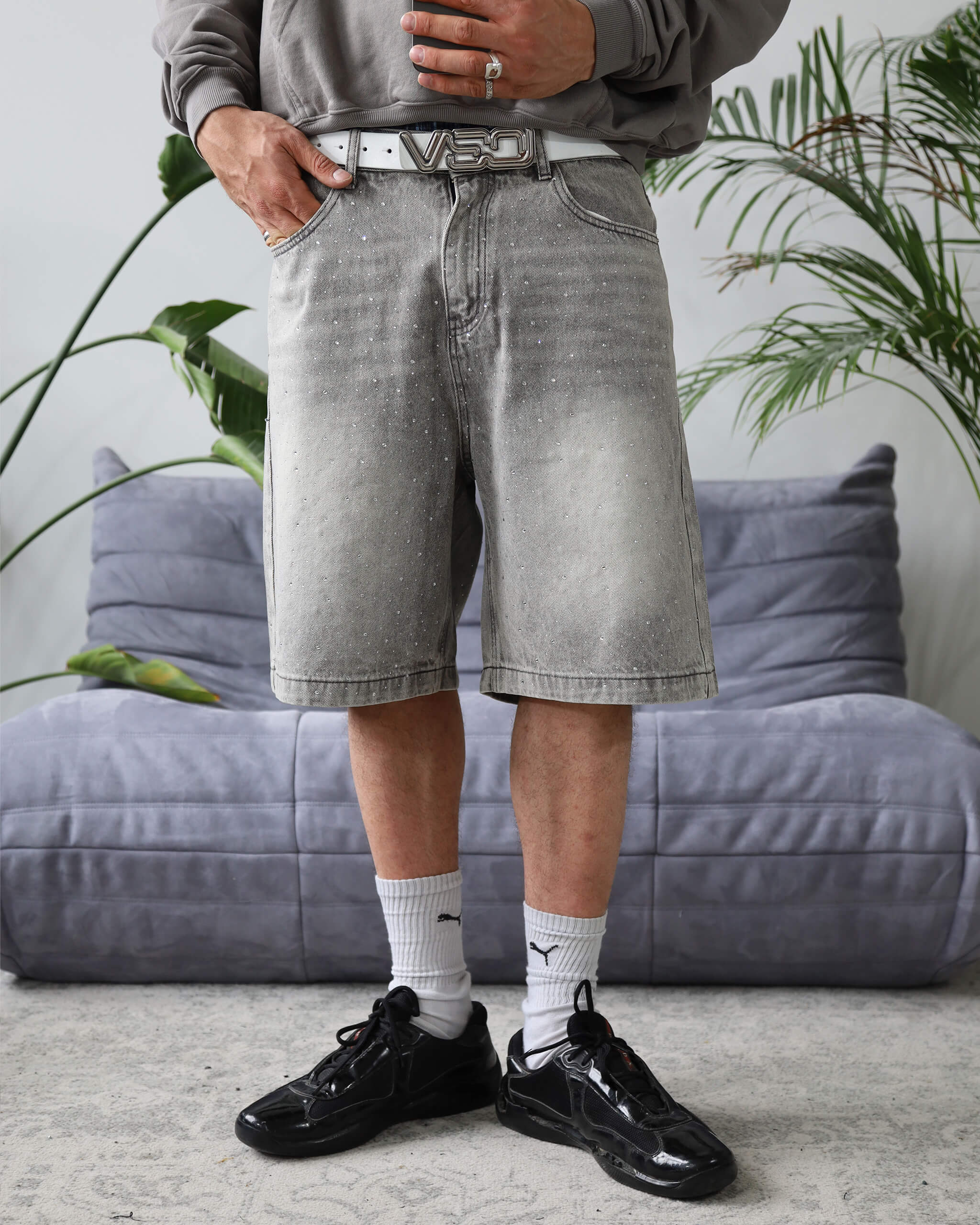RHINESTONE JORTS