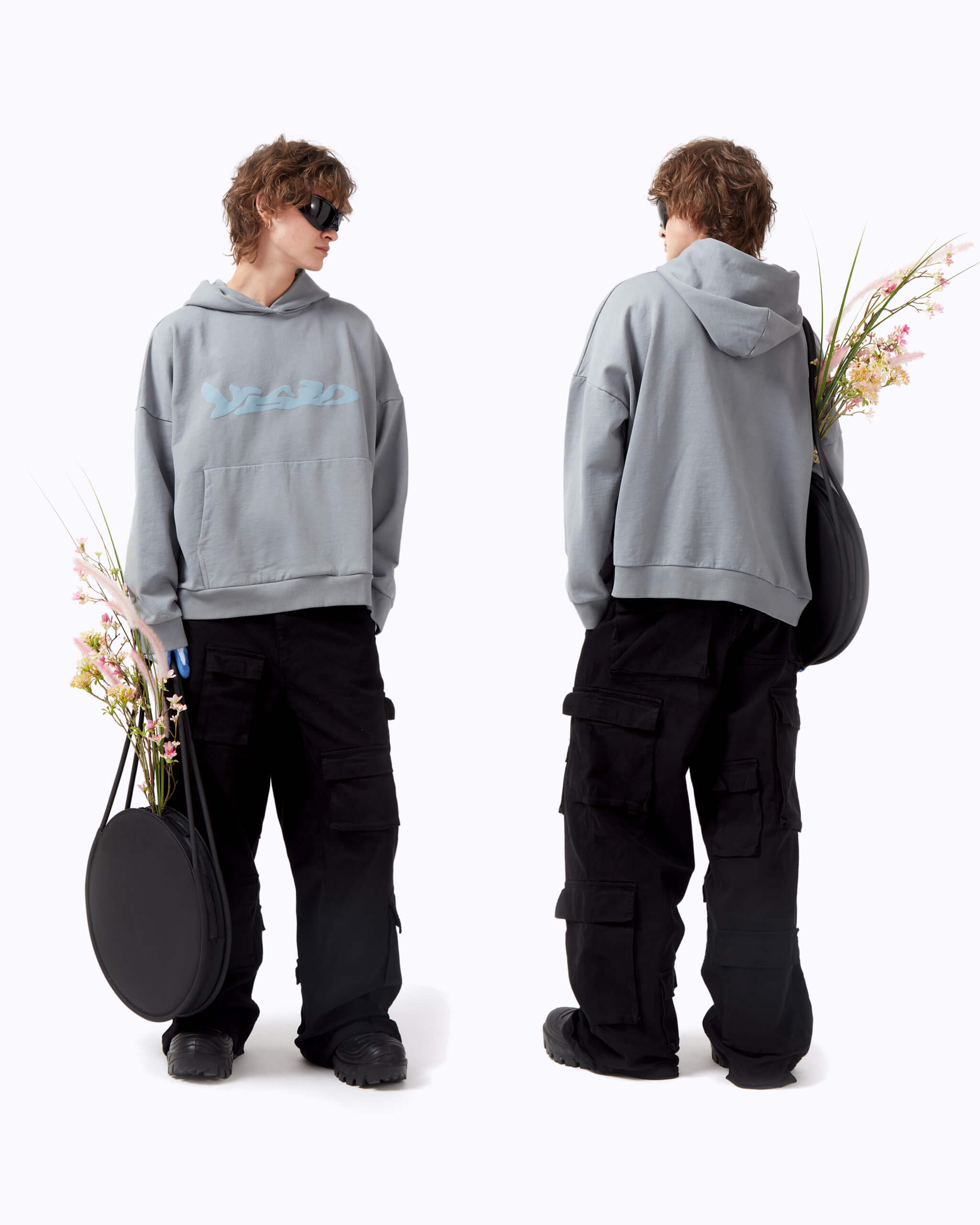 INAR LOGO HOODIE GREY