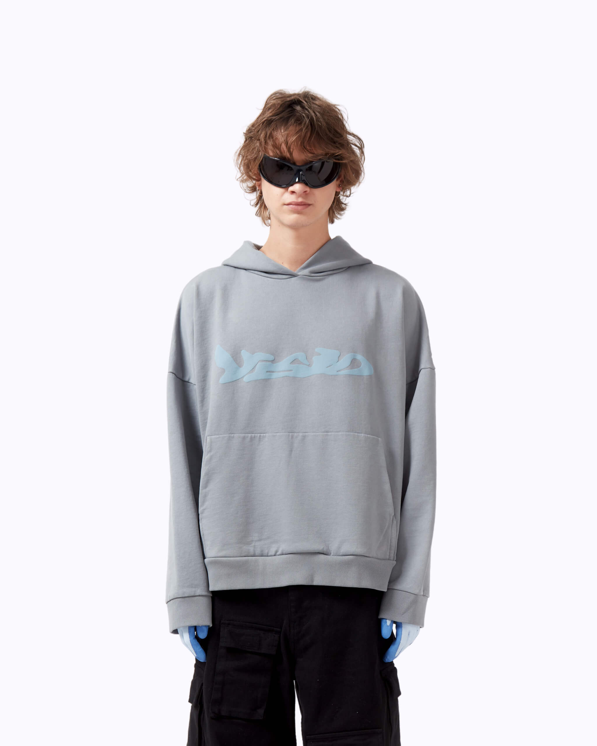 INAR LOGO HOODIE GREY