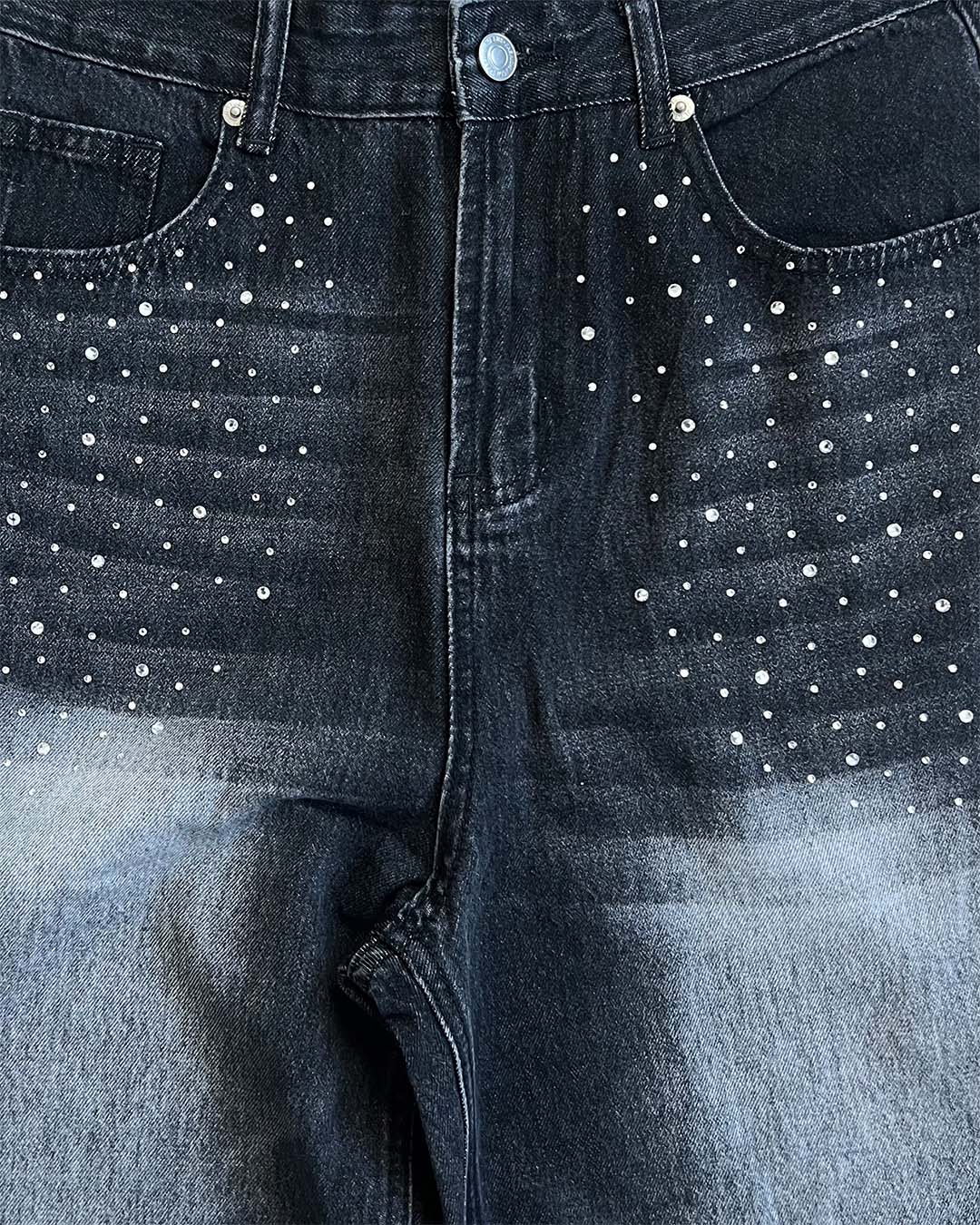 RHINESTONE DENIM