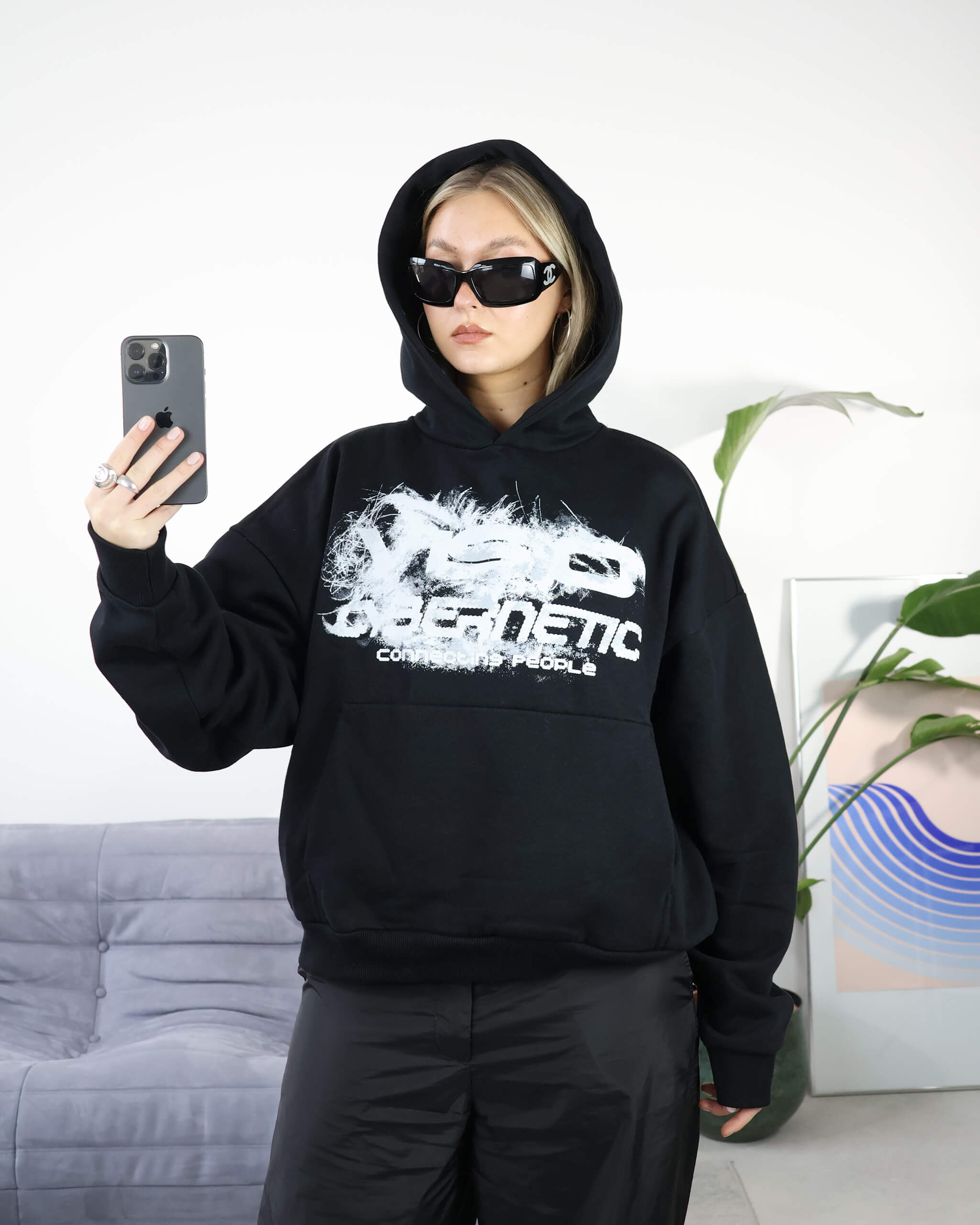 CYBER HOODIE BLACK