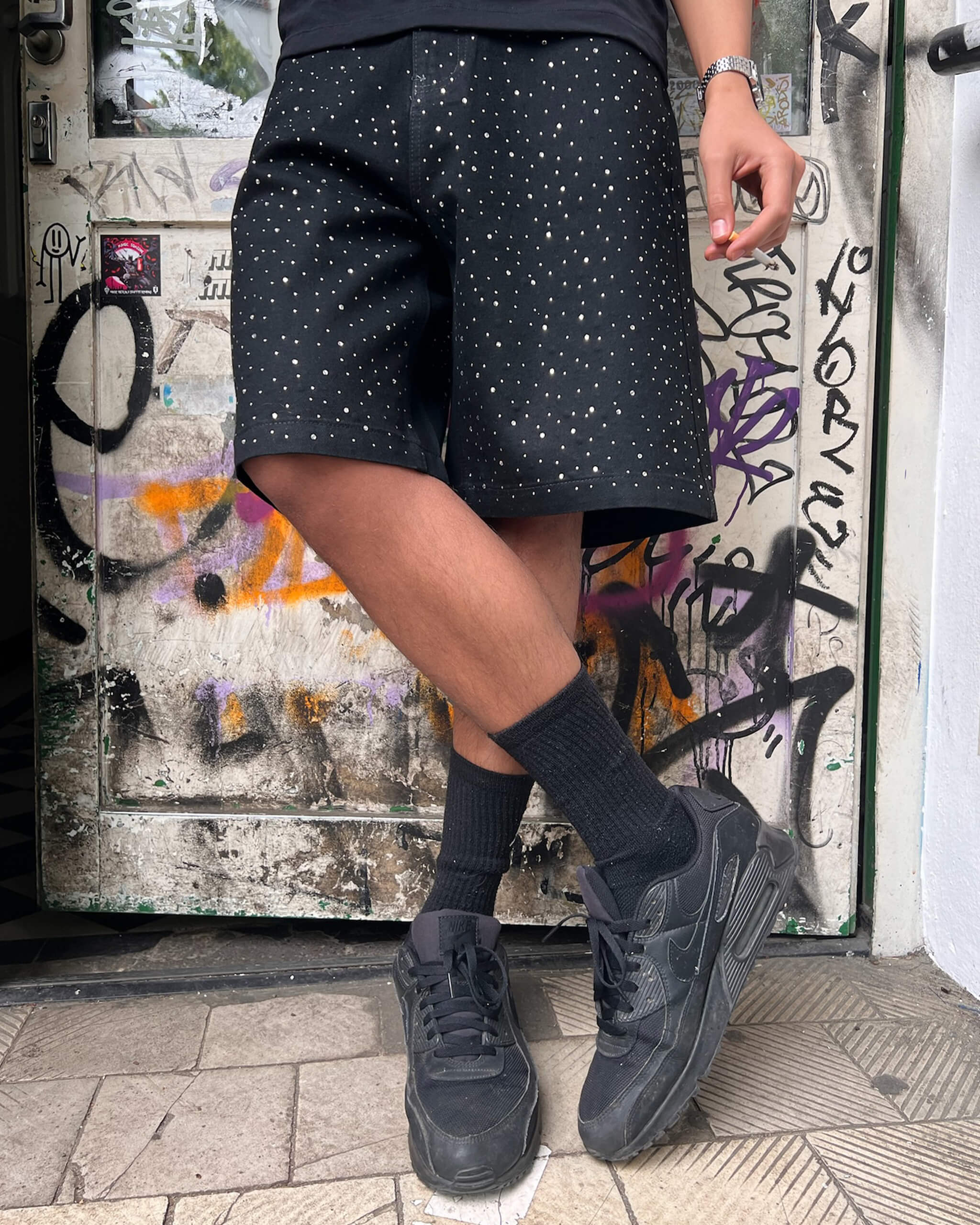 RHINESTONE JORTS