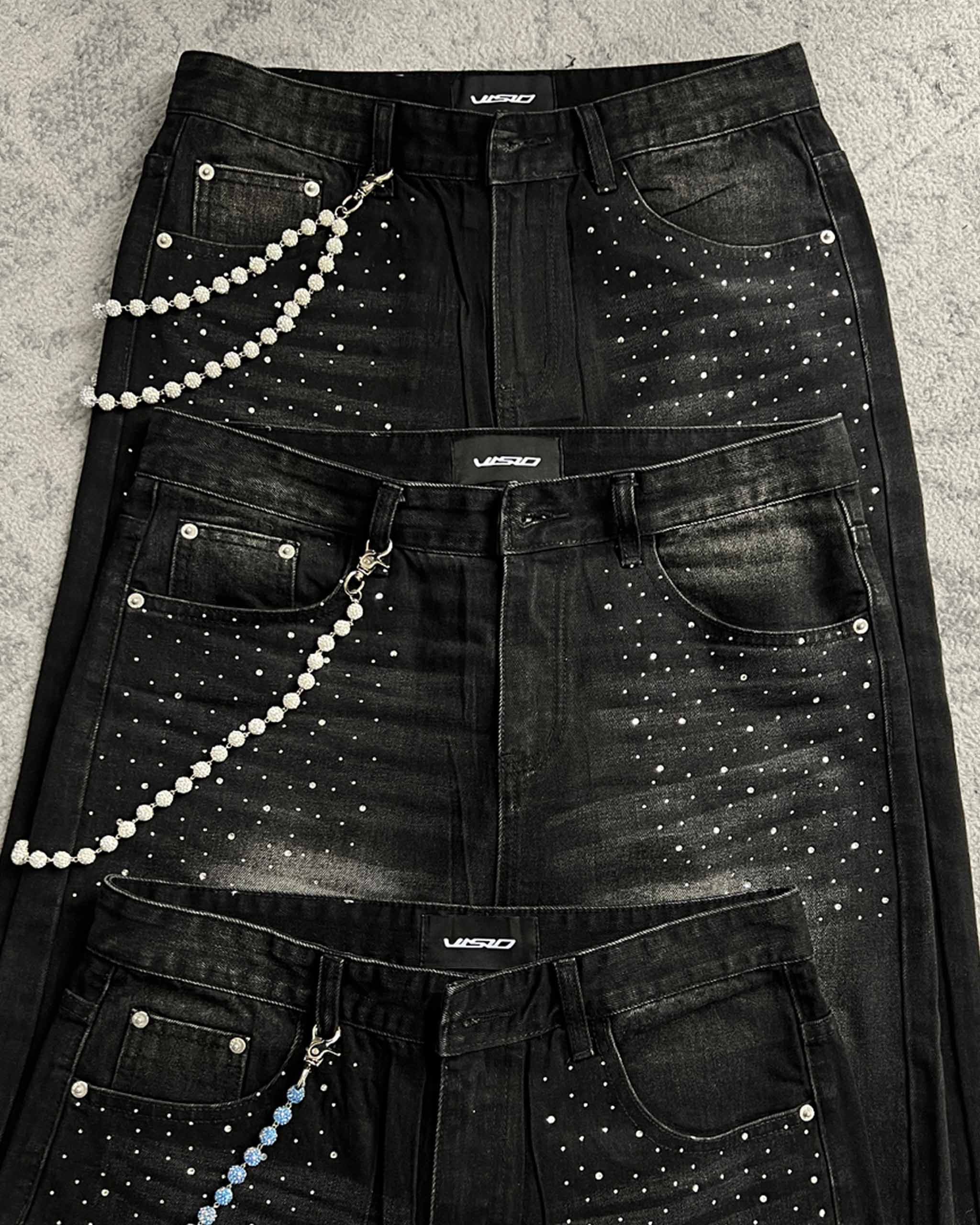 RHINESTONE DENIM