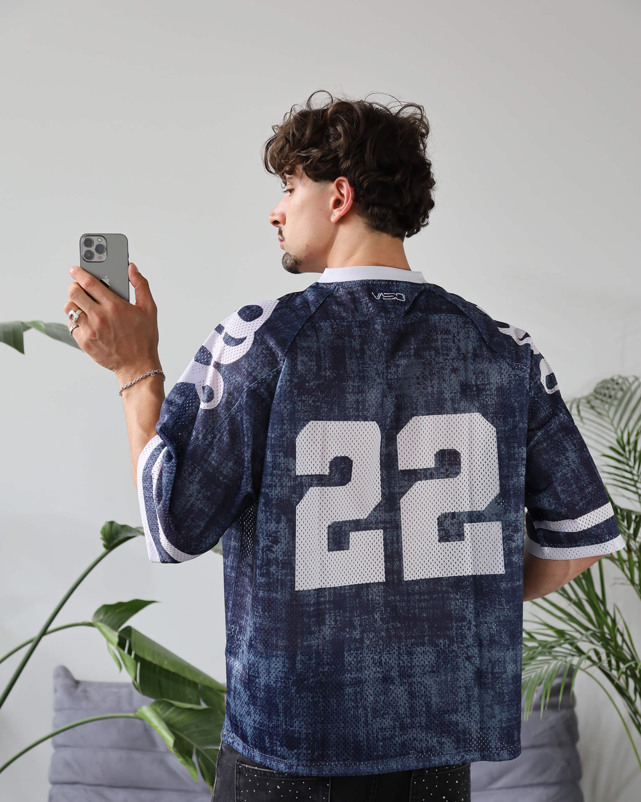 MESH JERSEY CAMO BLUE