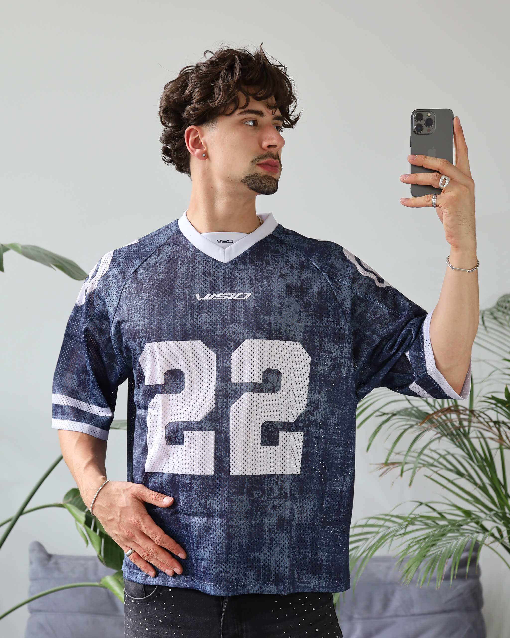 MESH JERSEY CAMO BLUE