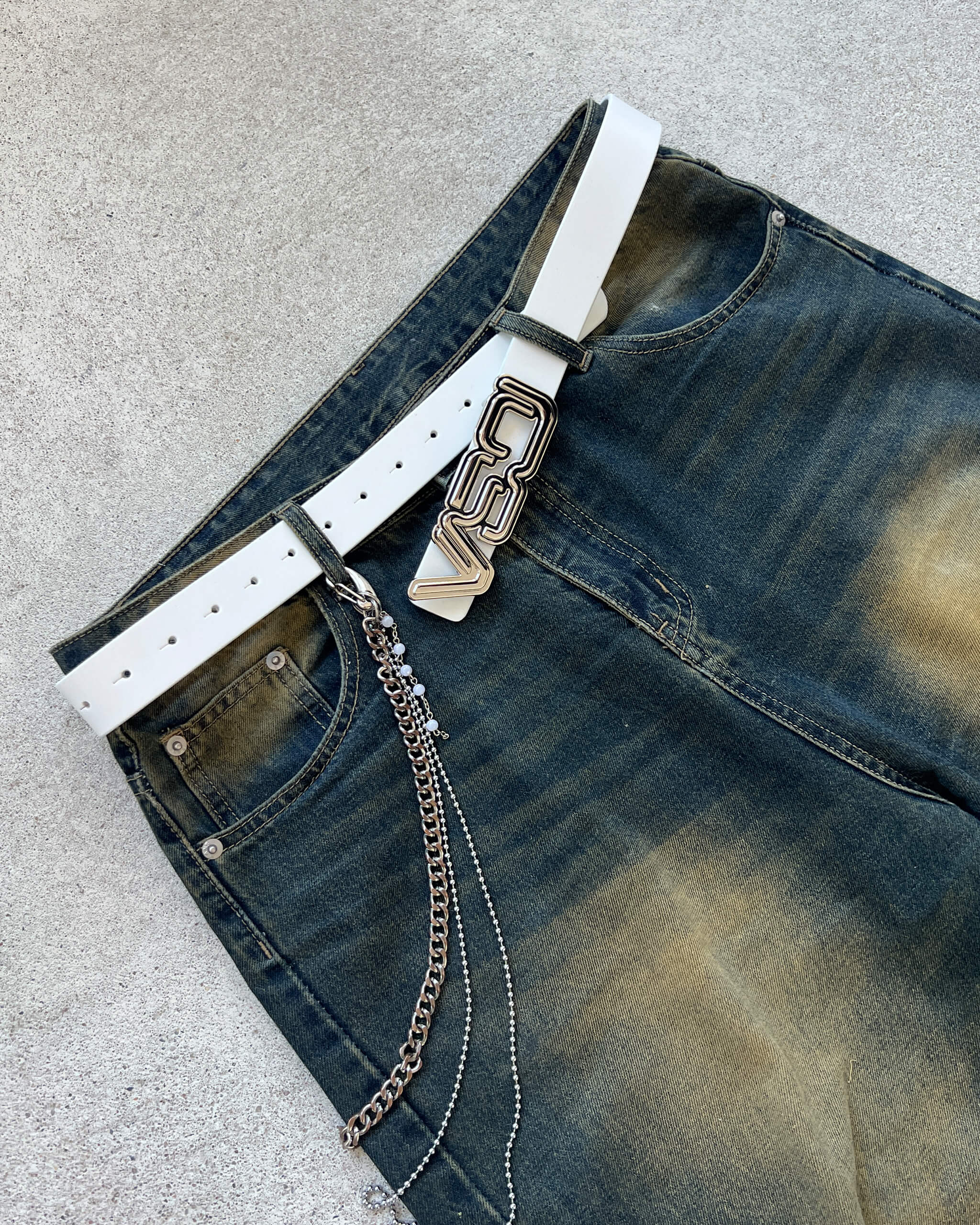 VSO LOGO BELT WHITE