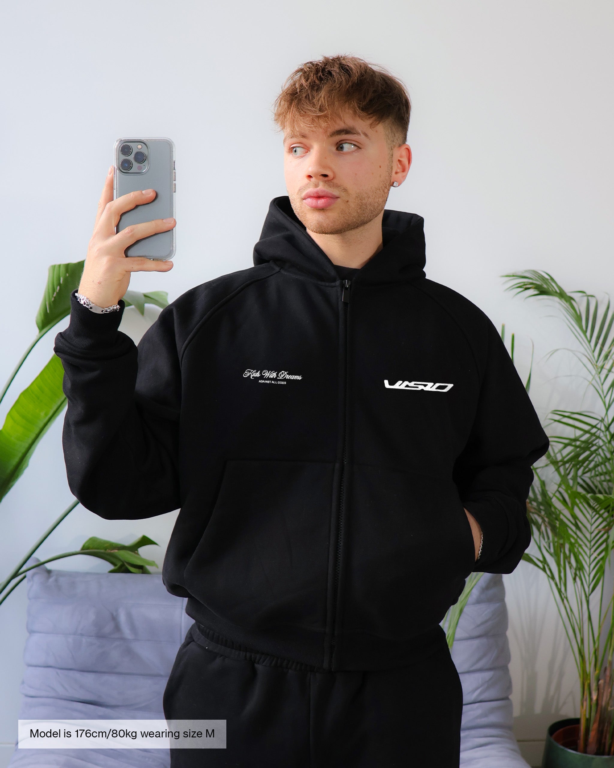 SPIRAL ZIP-HOODIE