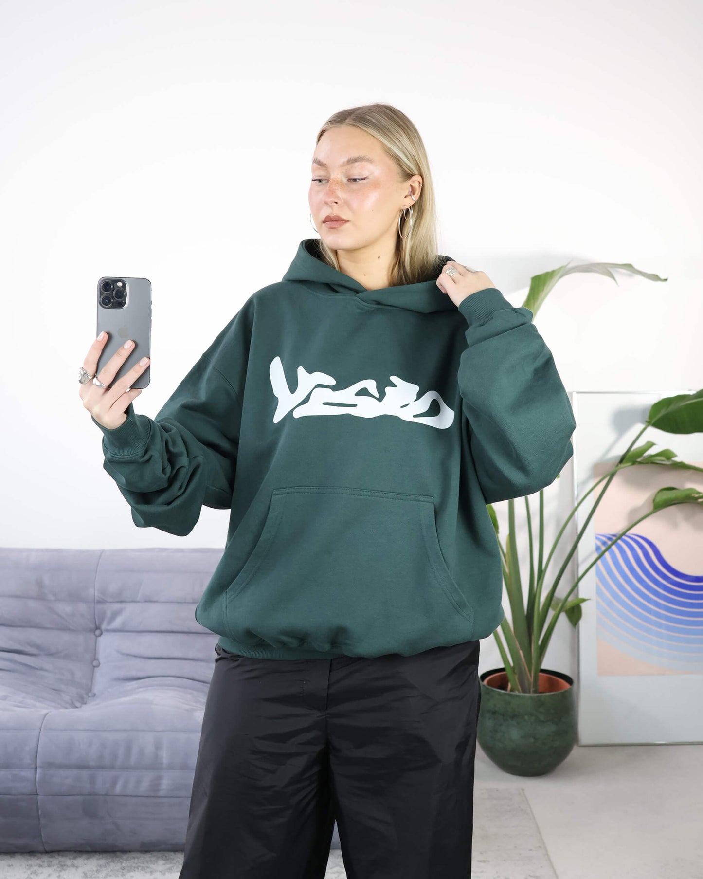 LOGO HOODIE FOREST GREEN