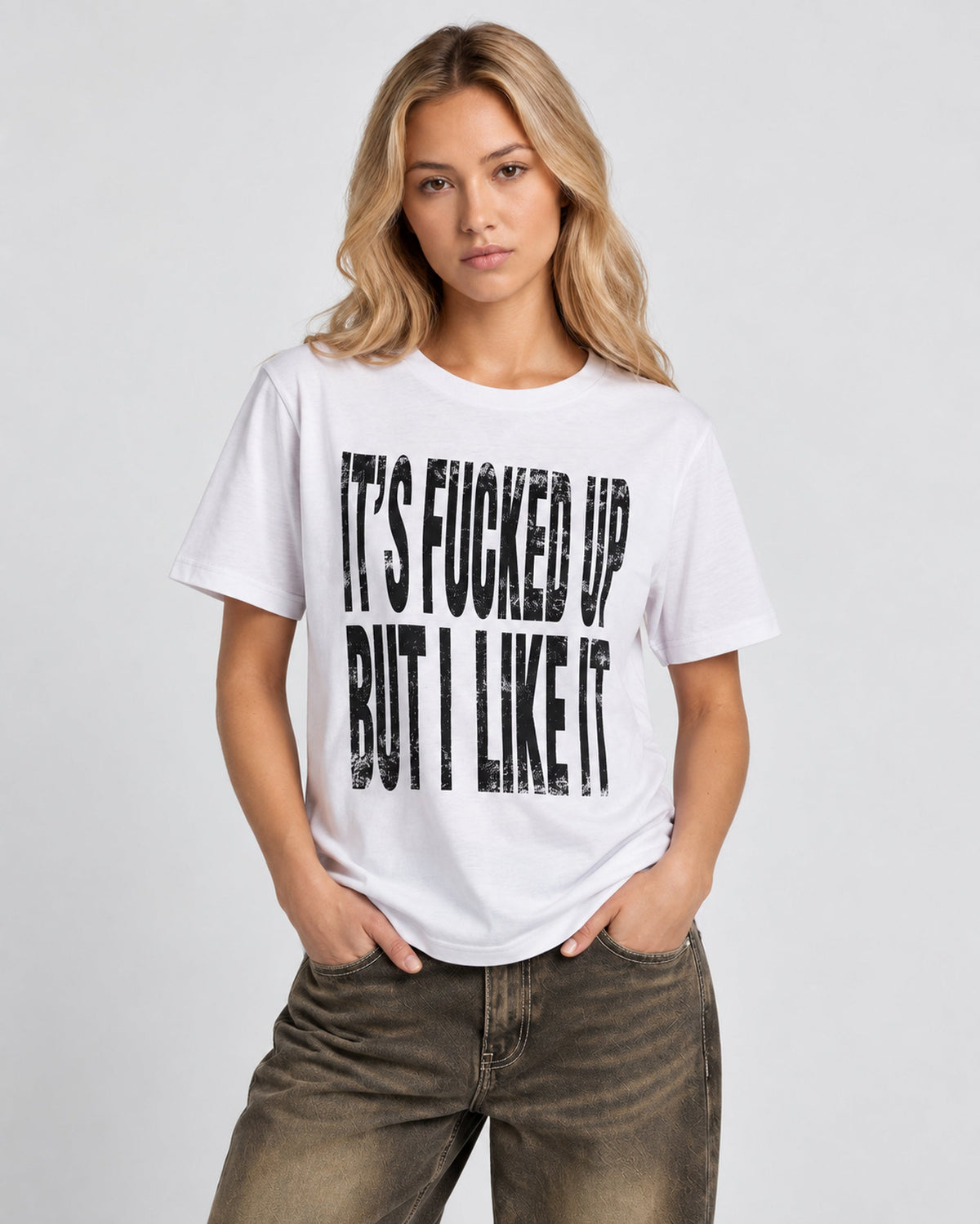 Fucked Up Tee White