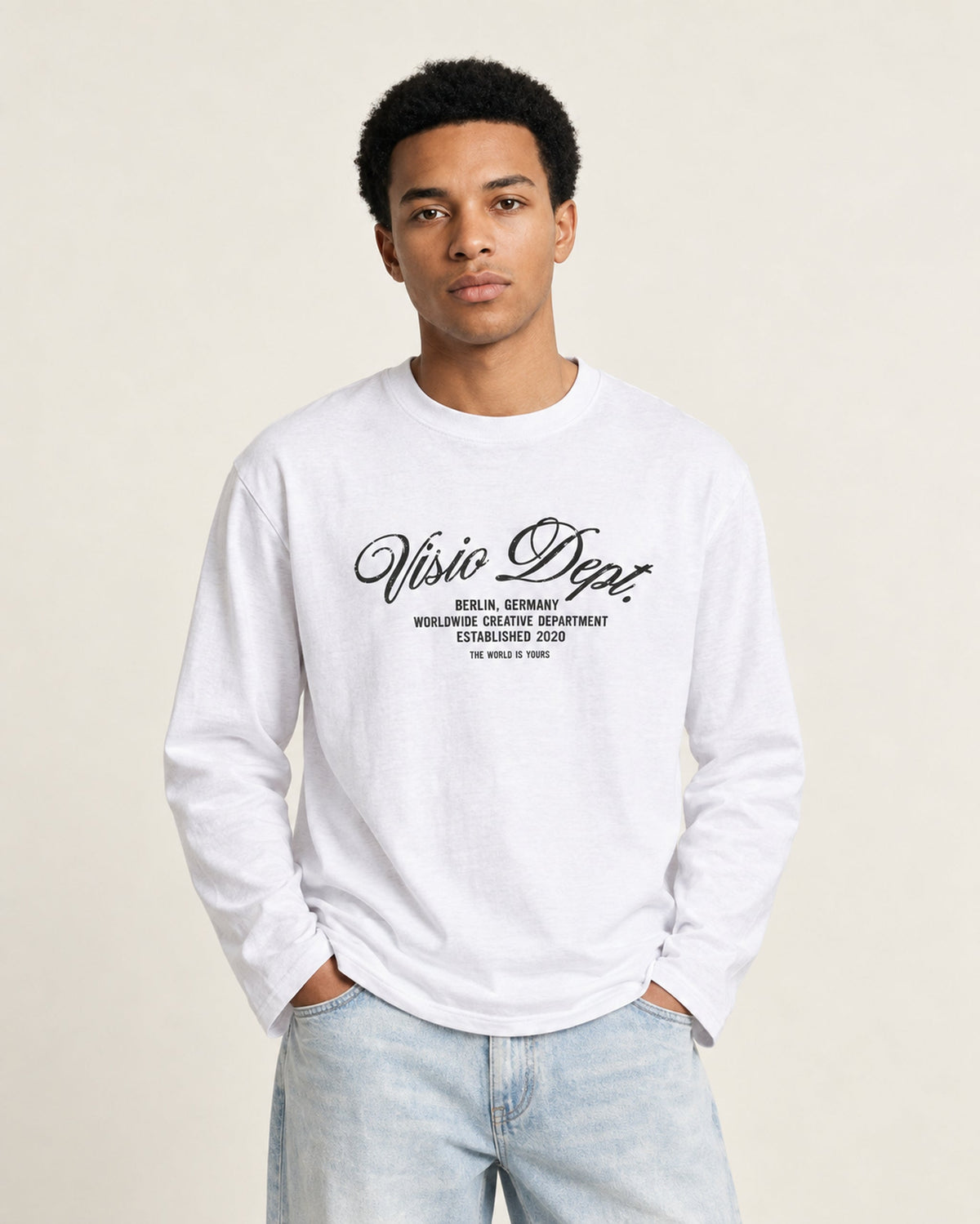 Script Longsleeve White