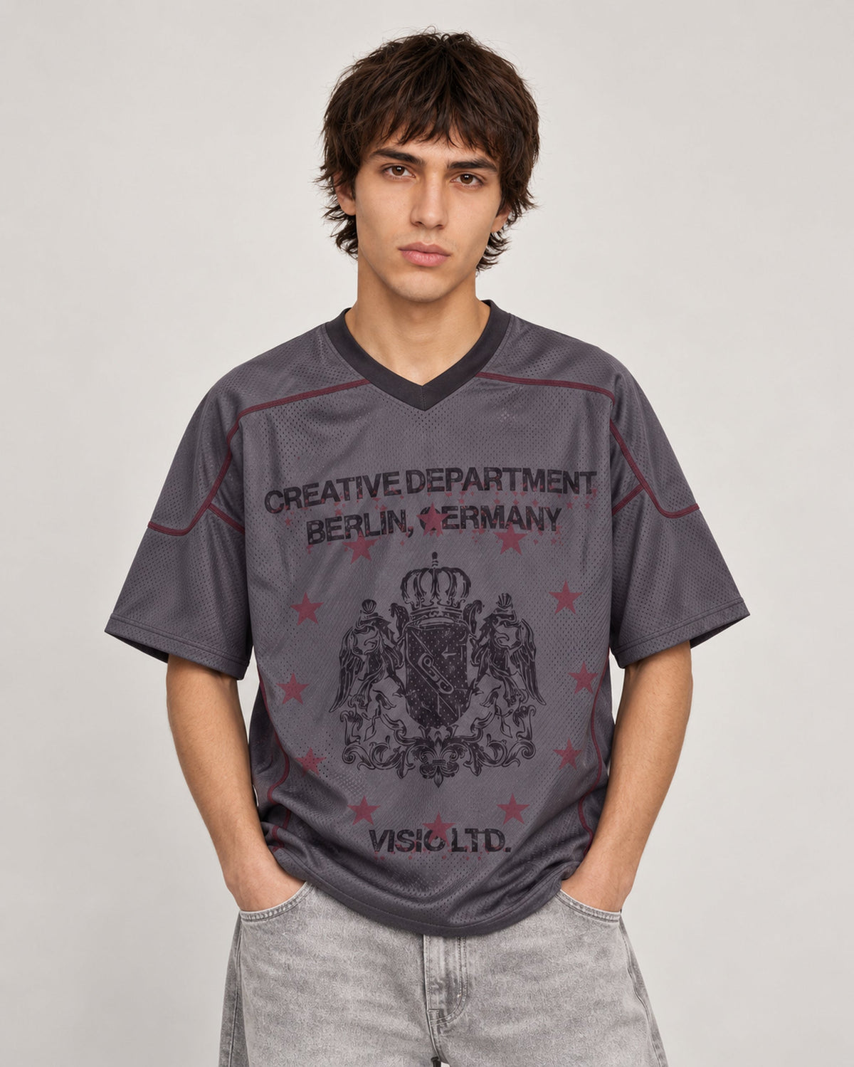 Crest Jersey Grey