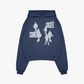 SOCIETY HOODIE NAVY BLUE