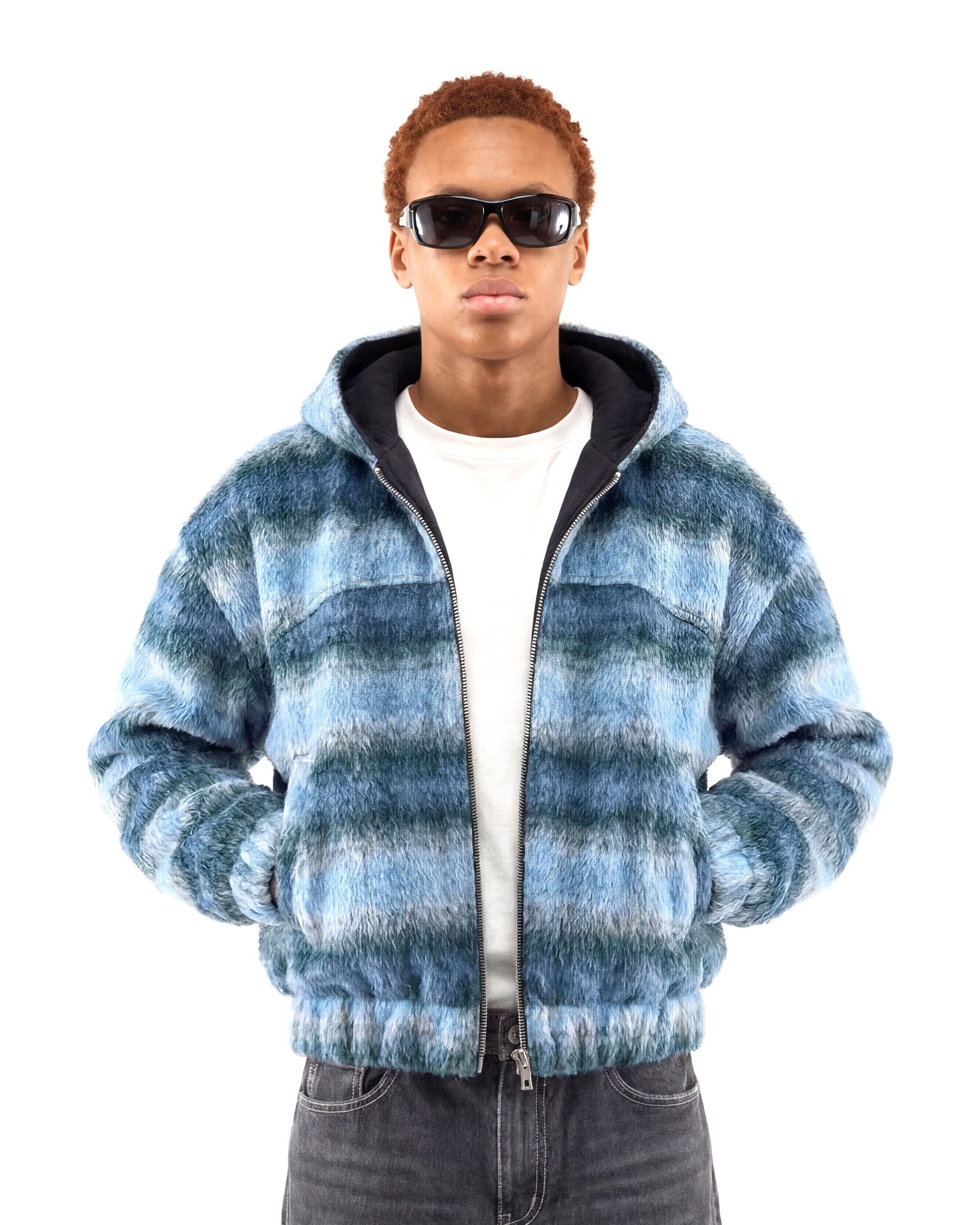 HOODED FLANNEL JACKET