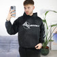 WASHED LOGO HOODIE BLACK