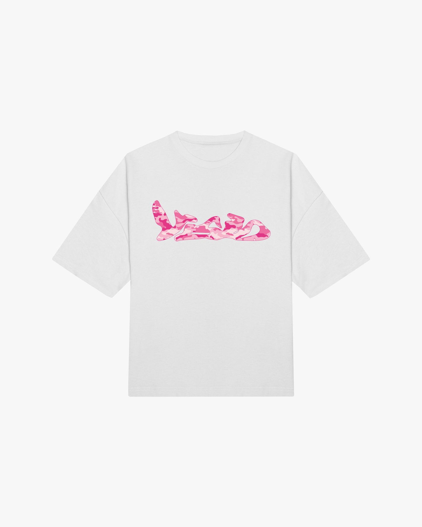 PINK CAMO TEE WHITE