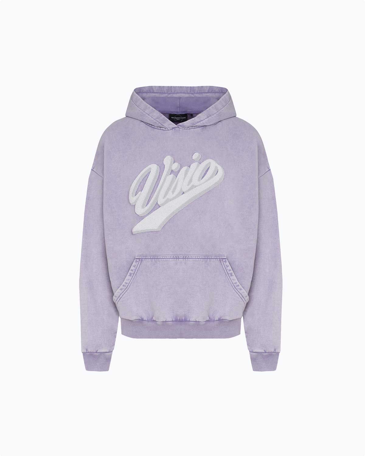 PURPLE WASHED HOODIE