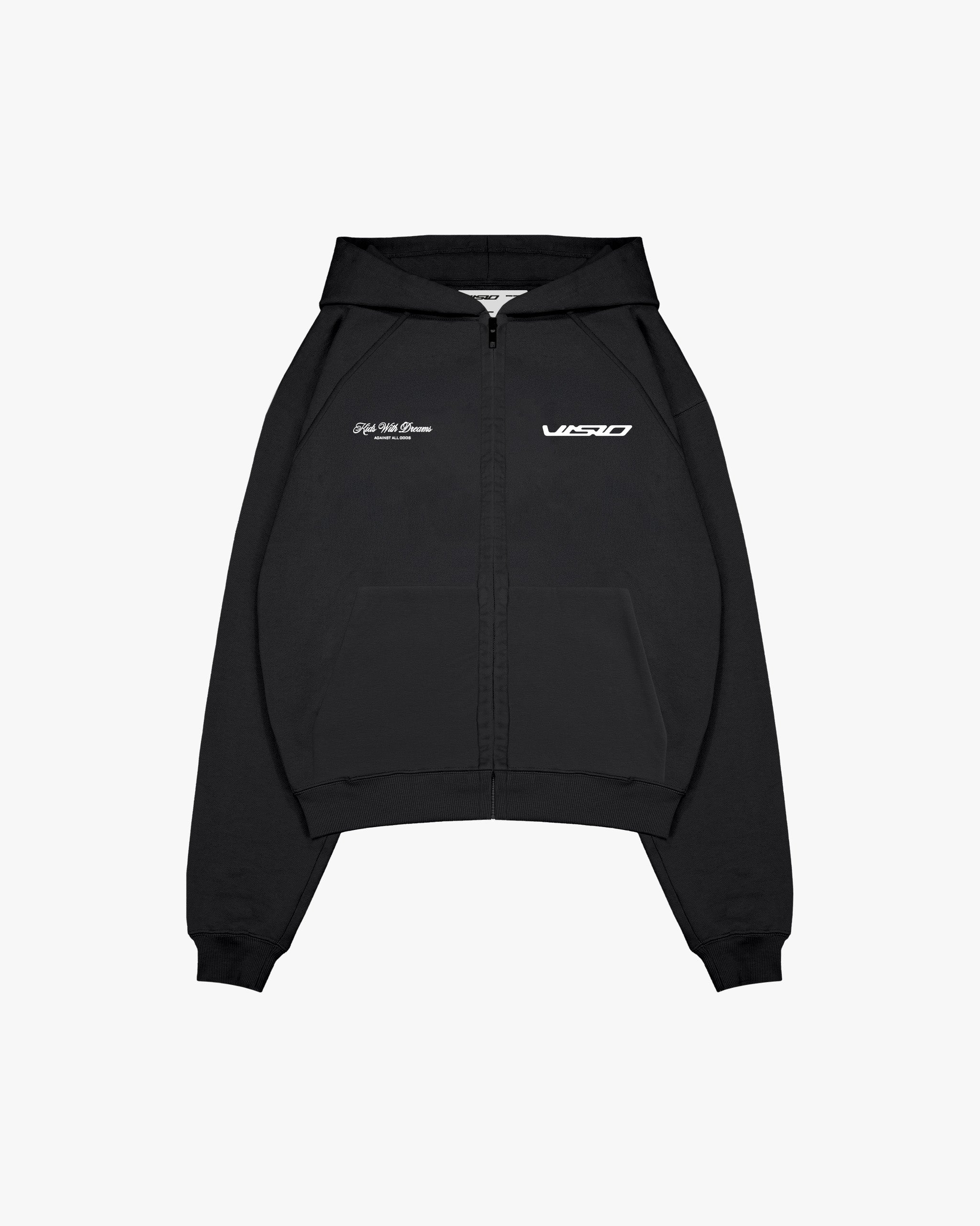 SPIRAL ZIP-HOODIE