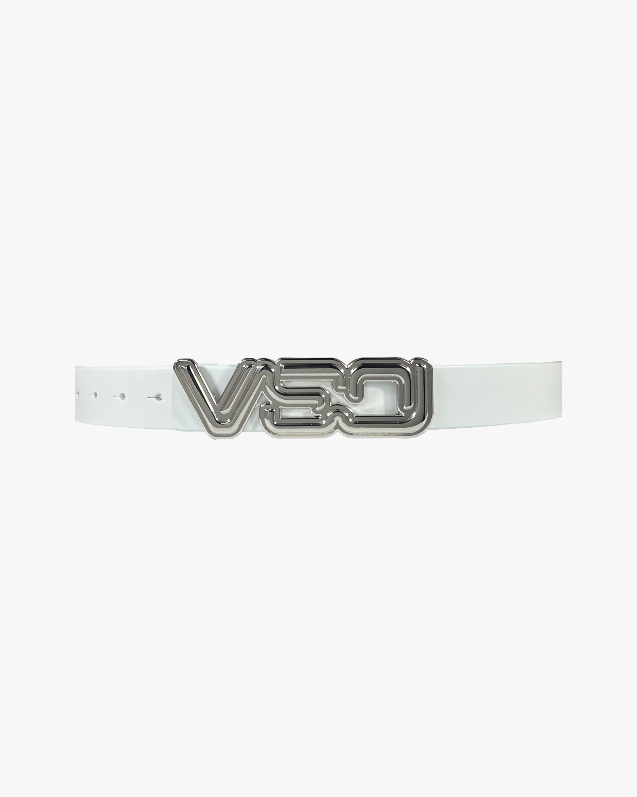 新品 S logo belt tops white VSO CHROME BELT