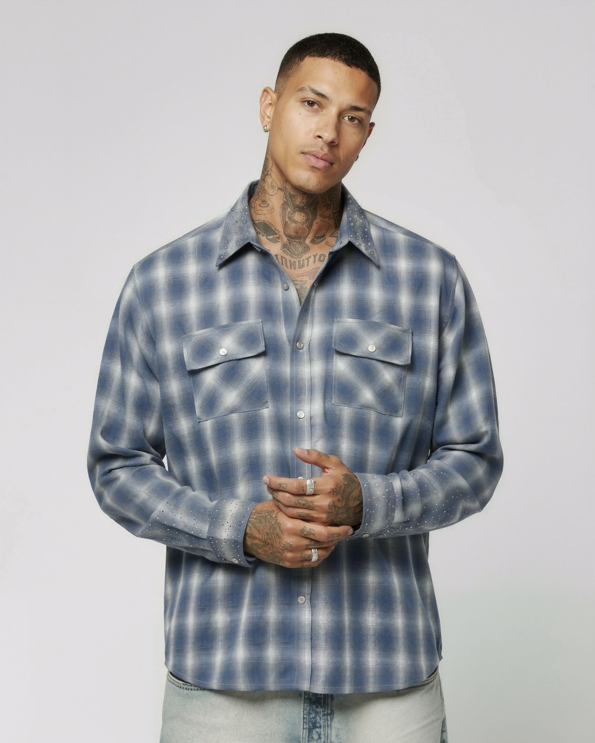 RHINESTONE FLANNEL