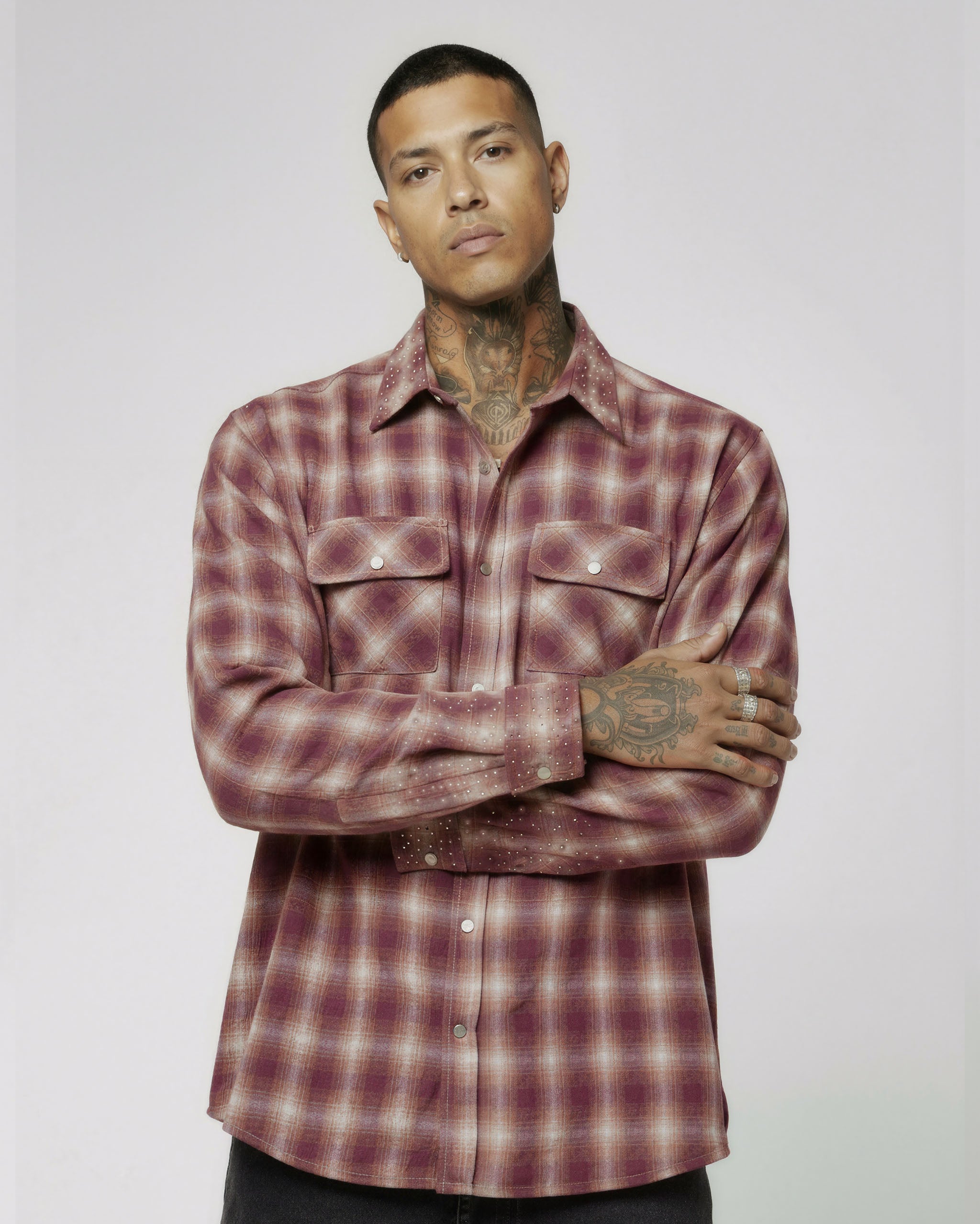 RHINESTONE FLANNEL