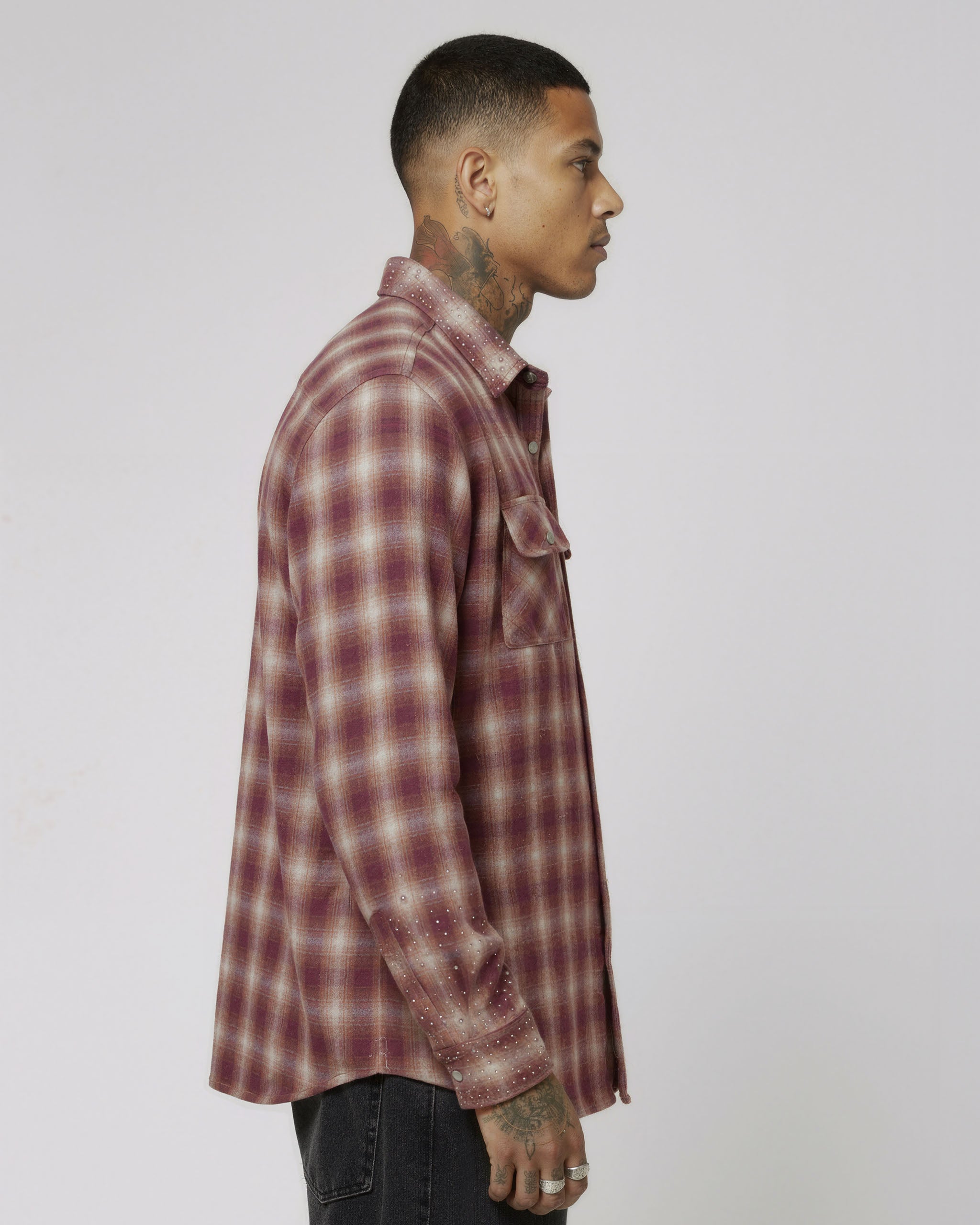 RHINESTONE FLANNEL