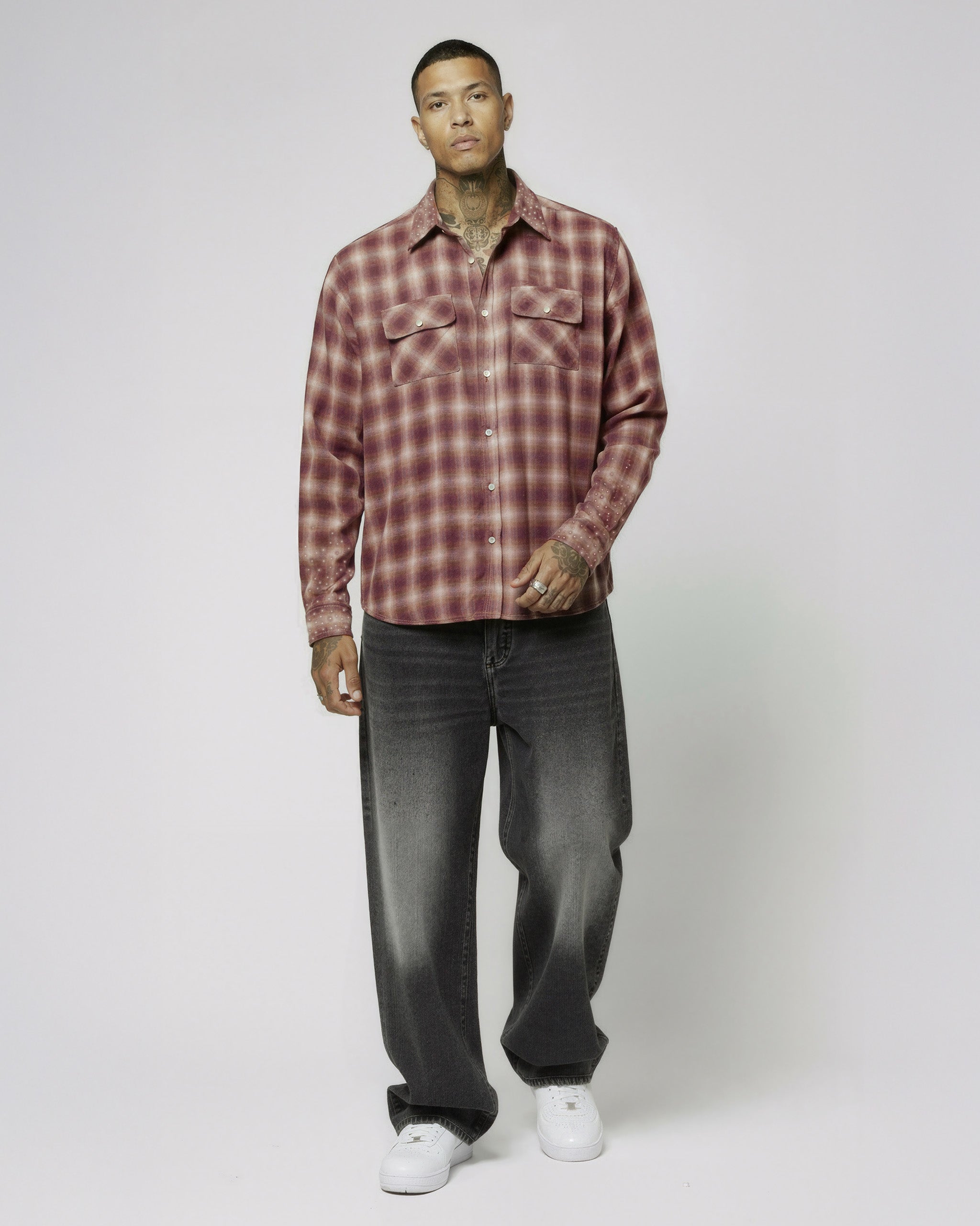 RHINESTONE FLANNEL