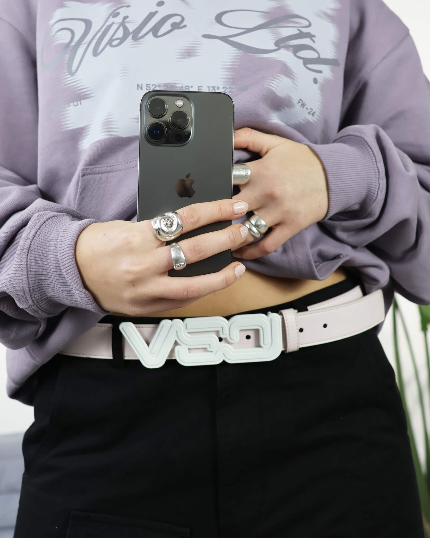 VSO LOGO BELT PINK