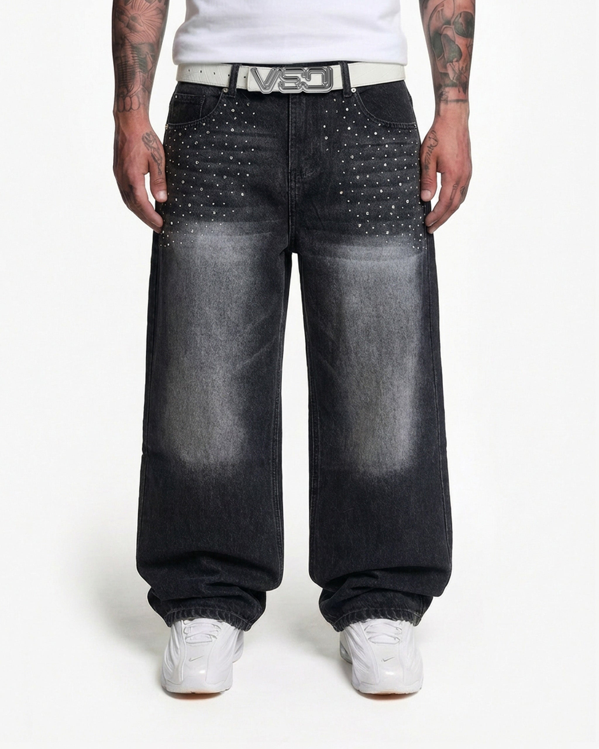 RHINESTONE DENIM