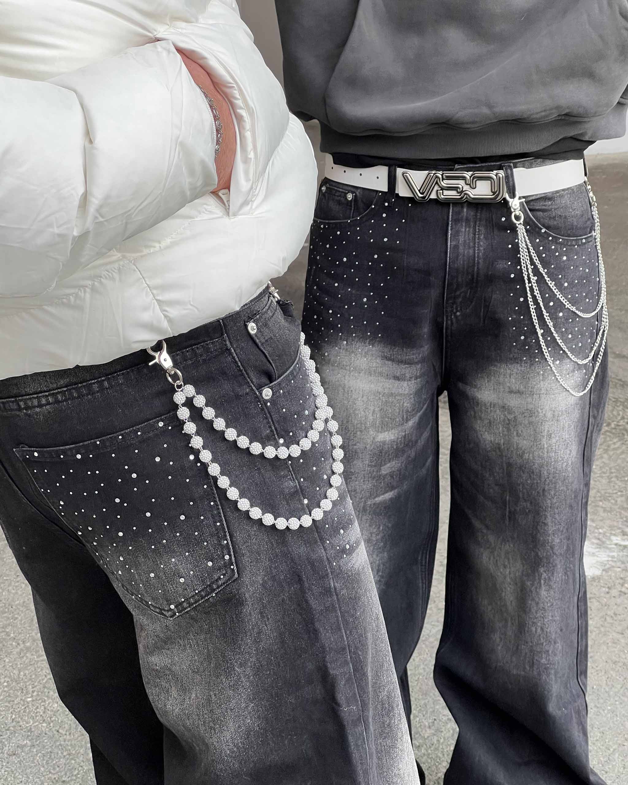 RHINESTONE DENIM