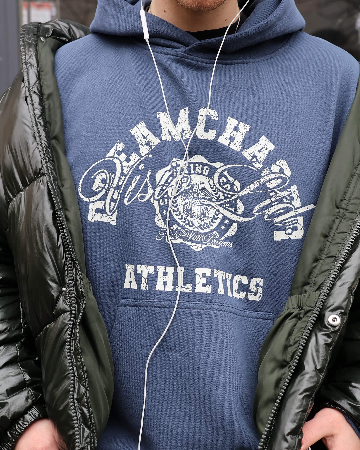 VARSITY HOODIE NAVY BLUE