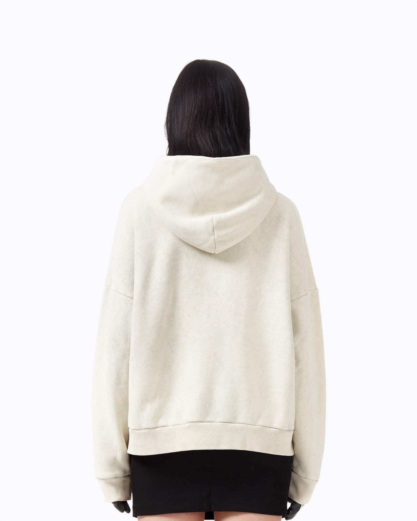 WASHED HOODIE CREAM