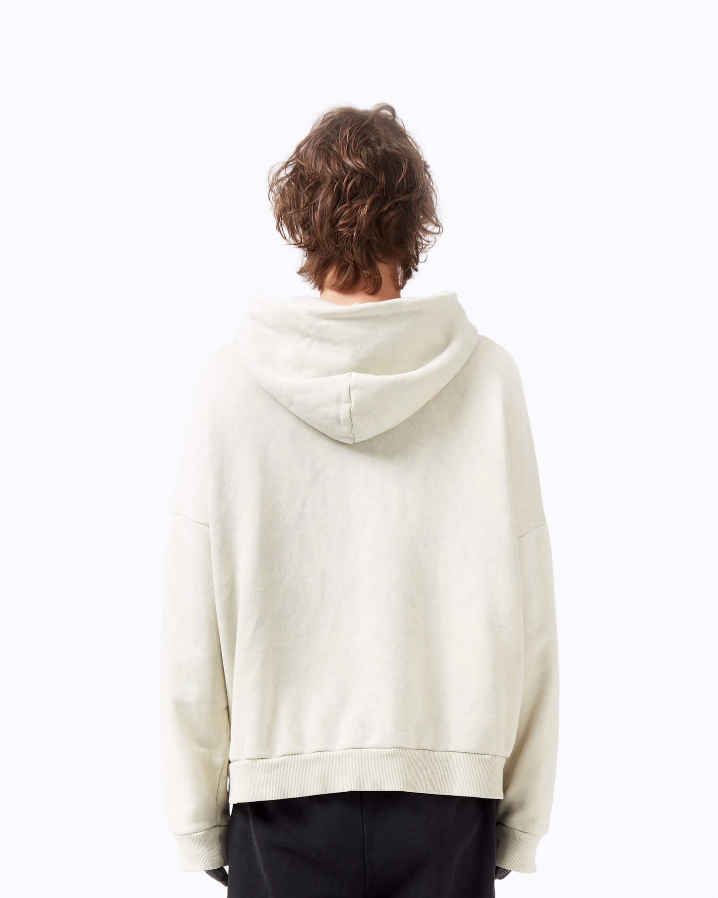 WASHED HOODIE CREAM