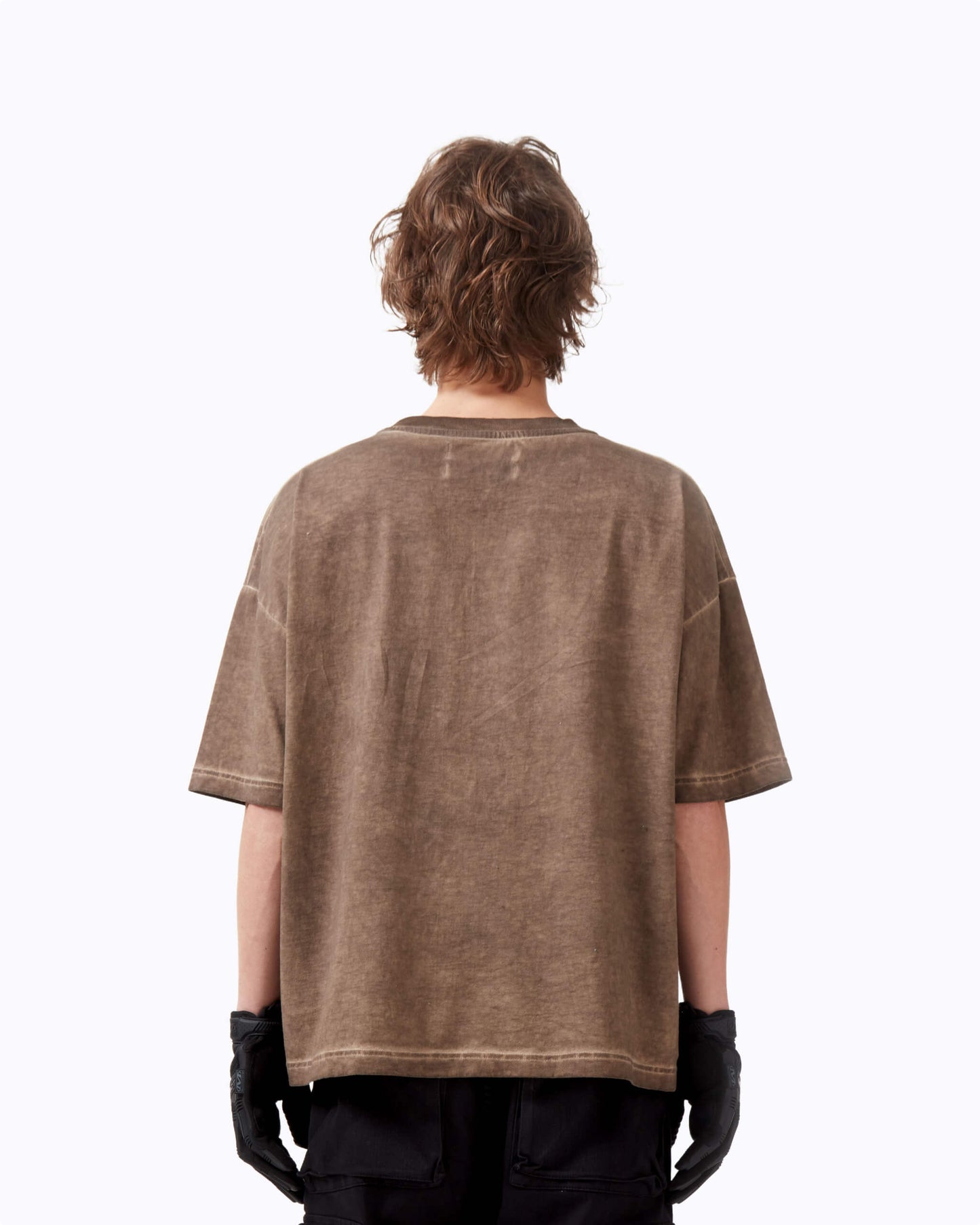 WASHED TEE BROWN