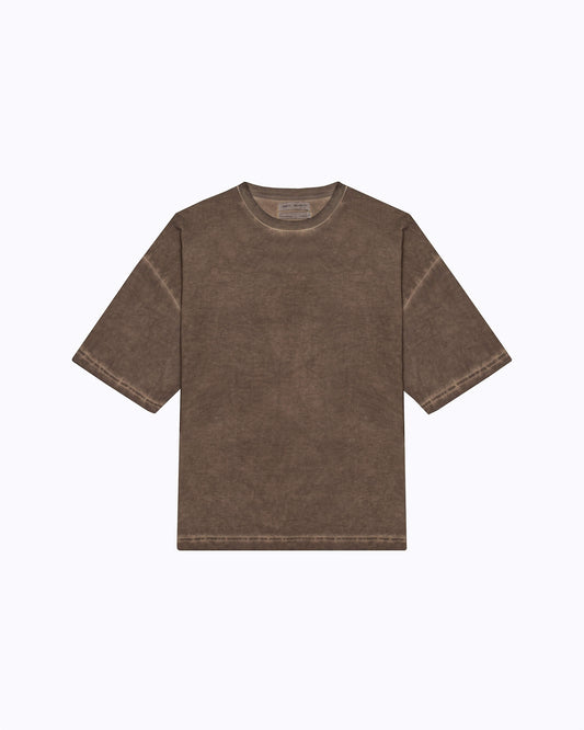 WASHED TEE BROWN